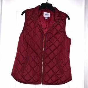 OLD NAVY Diamond Quilted Zip Vest